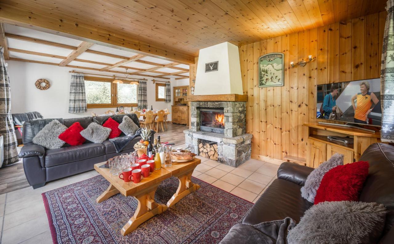 Chalet Himalaya , 10 Person Chalet With 5 Ensuite Bedrooms And Outdoor Jacuzzi In Meribel Centre Esterno foto